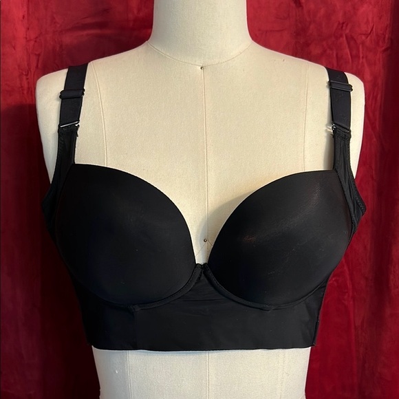 None Other - Black Smoothing Balconette Push-Up Bra